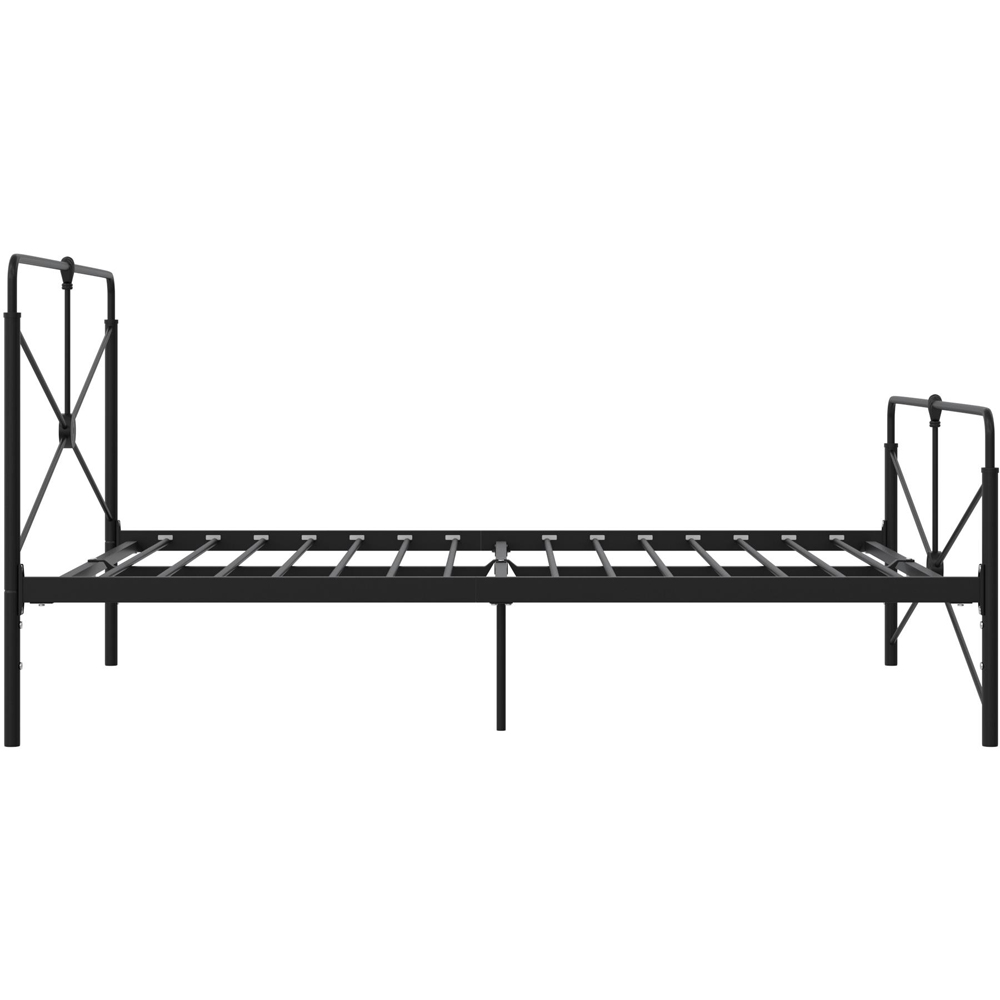 Dorel Leopold King Size Black Metal Bed Frame Image 4