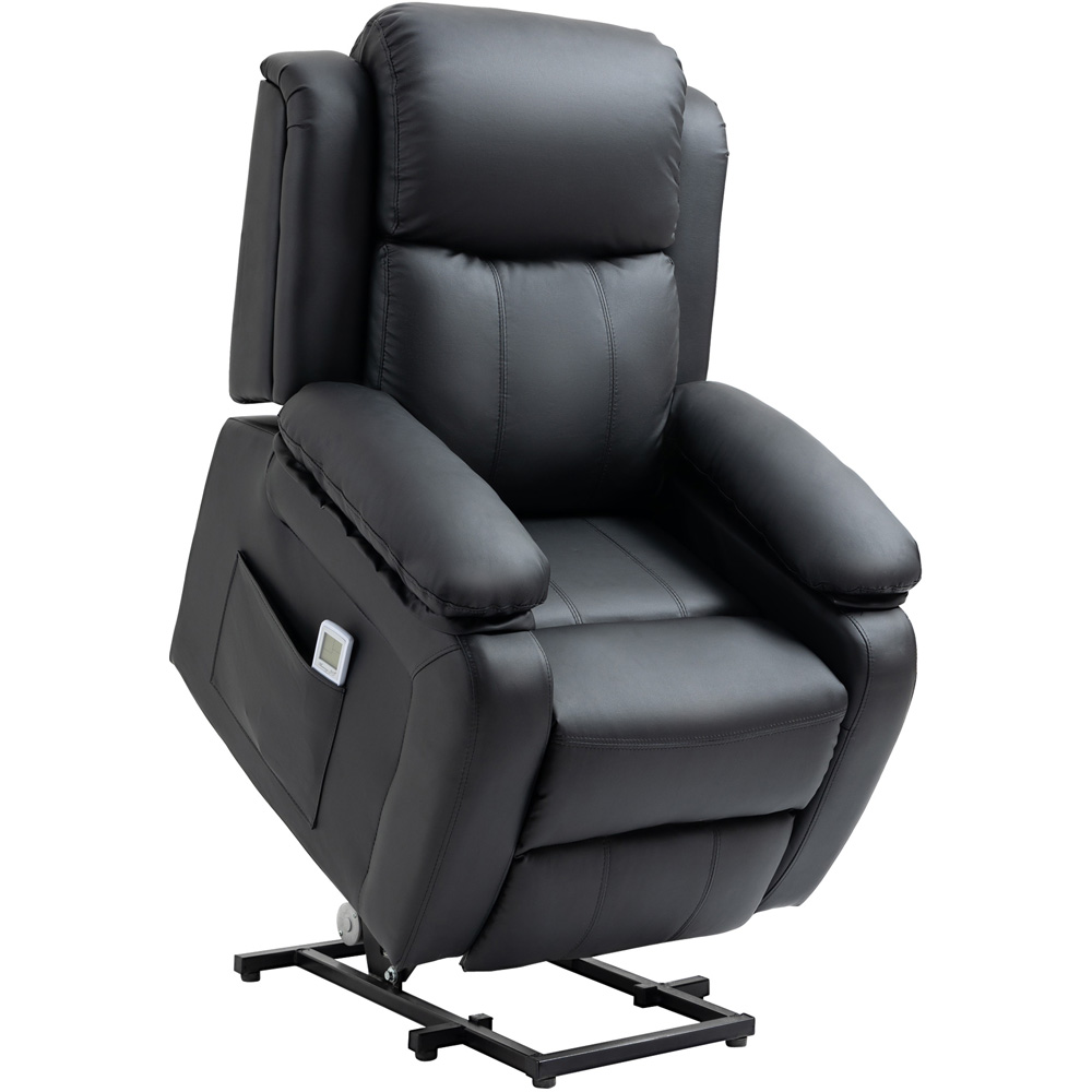 Portland Black Power Lift Massage Reclining Chair with Remote Image 2