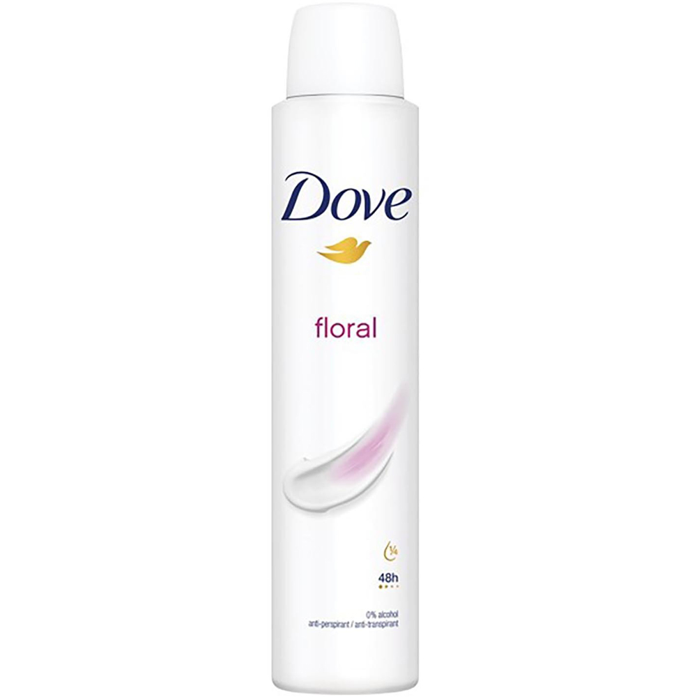 Dove Floral Anti-Perspirant 200ml - White Image