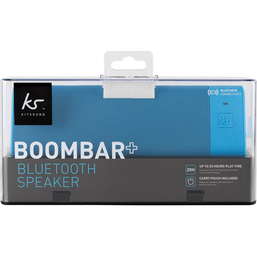 KitSound Blue BoomBar+ Bluetooth Speaker Image 1