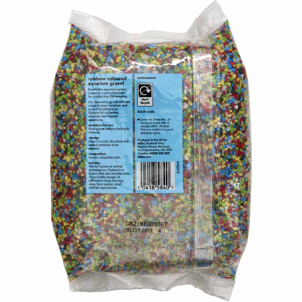 Wilko Rainbow Aquarium Gravel 2kg Image 3