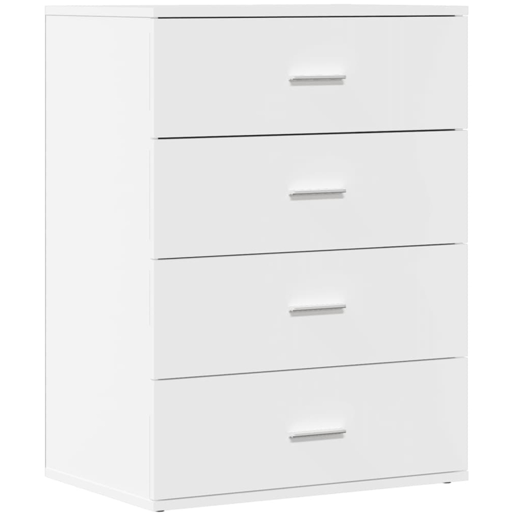 vidaXL 4 Drawer White Sideboard Image 2
