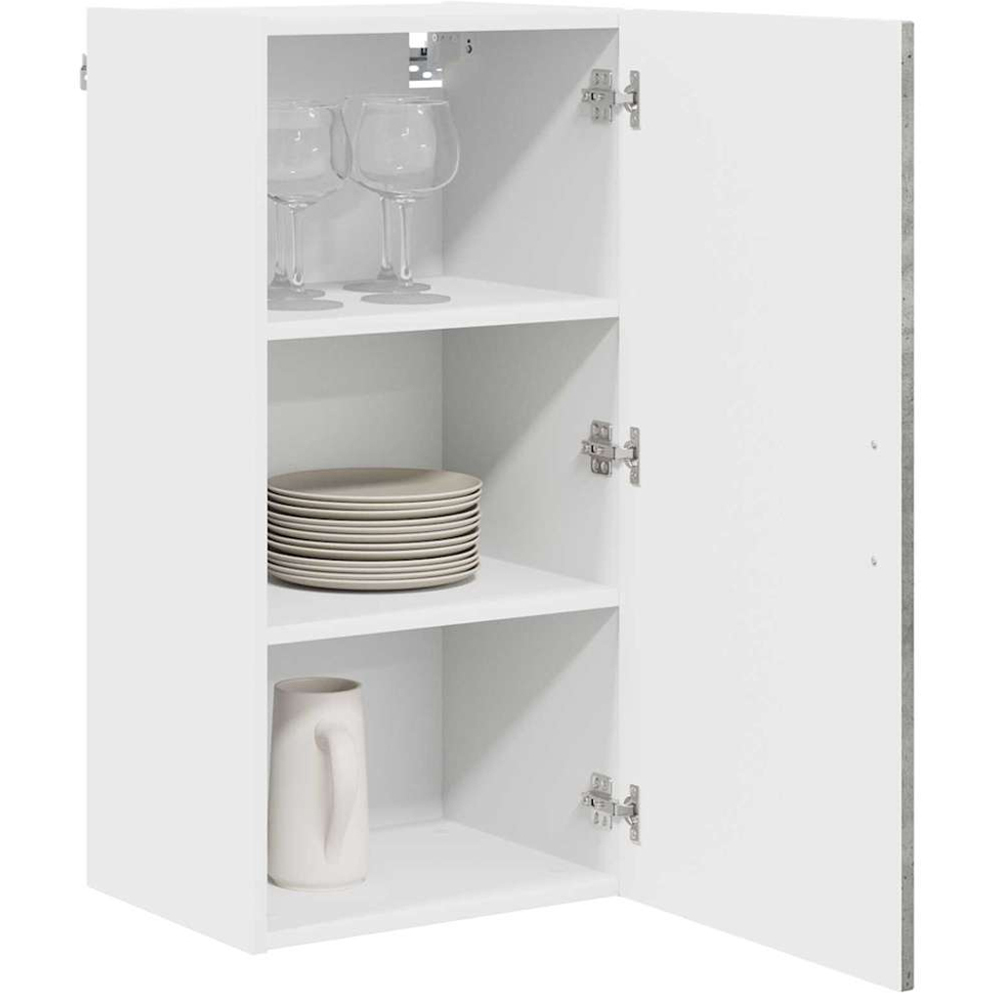 vidaXL Kalmar Single Door Concrete Grey Wall Kitchen Cabinet Image 3