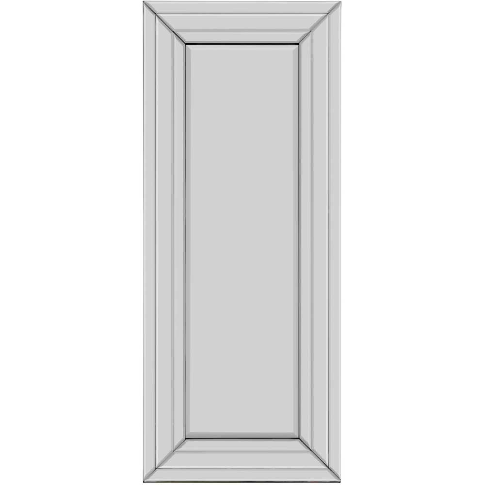Langley Modern Double Edge Bevelled All Glass Dress Mirror 120 x 50cm Image 1