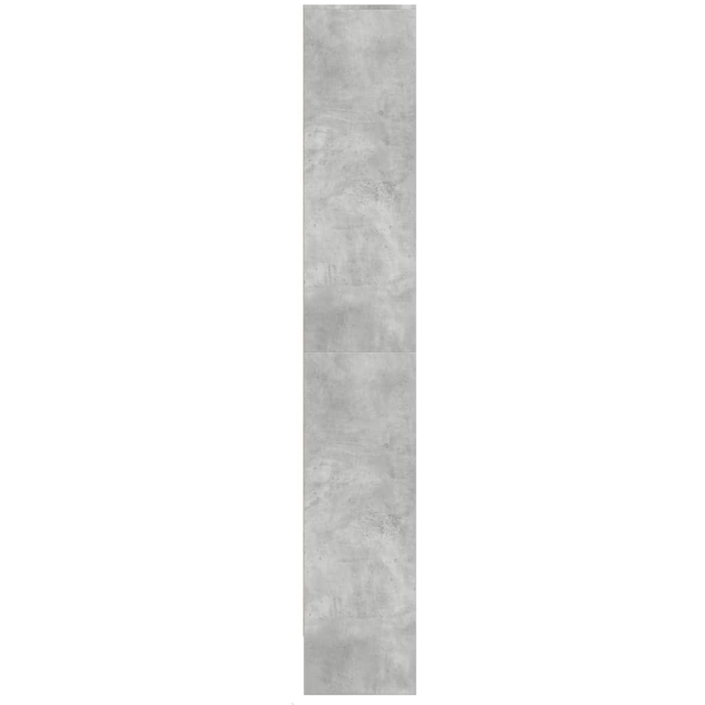 vidaXL 2 Door 3 Shelf Concrete Grey Highboard with LED Lights Image 6