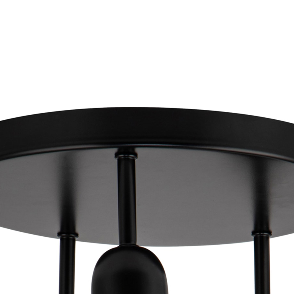 Cosylyte 5 Light Matt Black Opal Glass Ceiling Light Image 5