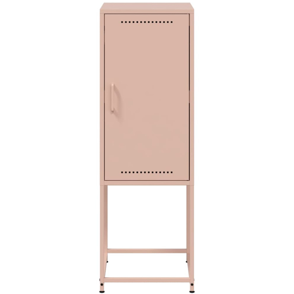 vidaXL Single Door Pink Steel Highboard Image 6