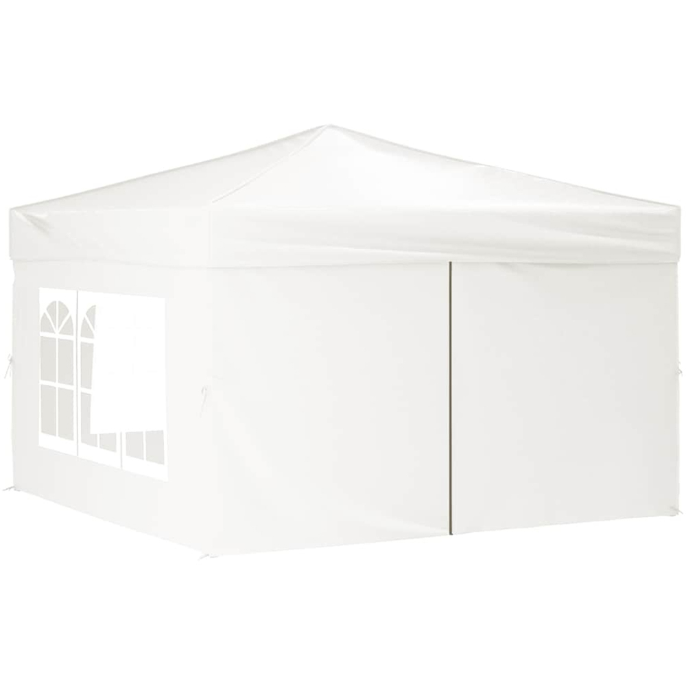 vidaXL 3 x 3m White Foldable Party Tent with Sidewalls Image 3