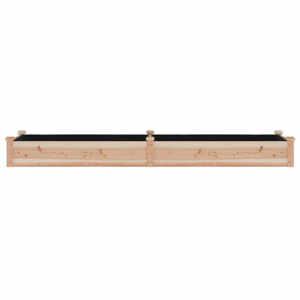 vidaXL Brown Solid Fir Garden Raised Bed 240 x 60 x 25cm Image 3