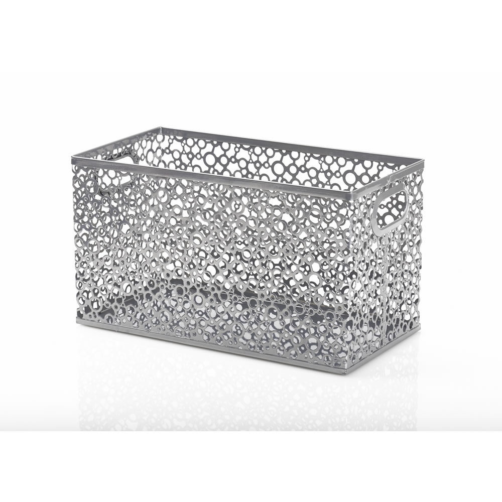 Wilko Small Mesh Metal Storage Box Image