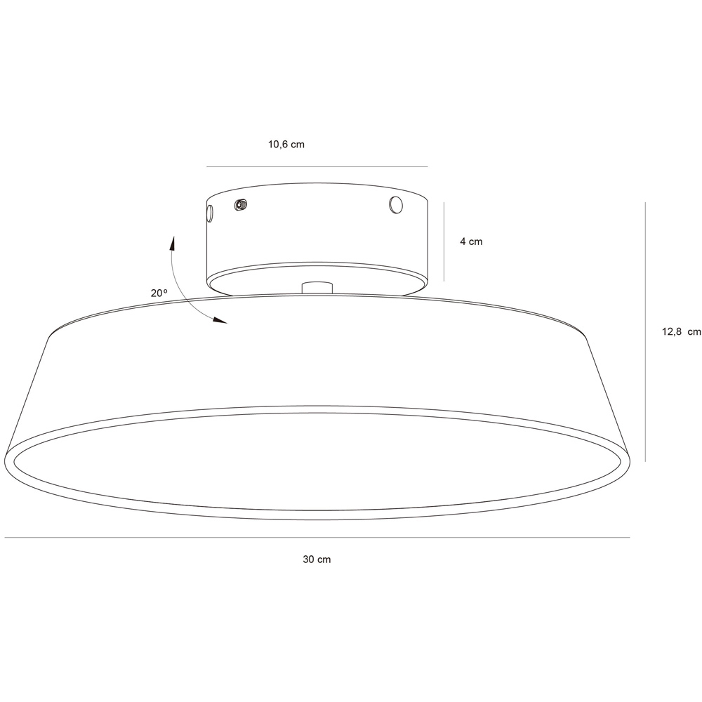 Nordlux Kaito 2 Dim White Ceiling Light Image 7