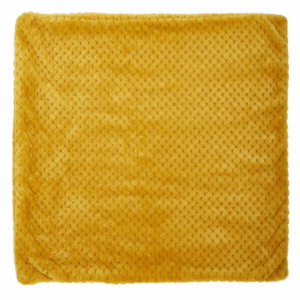 Wilko Ochre Jumbo Cushion 55 x 55cm Image 3