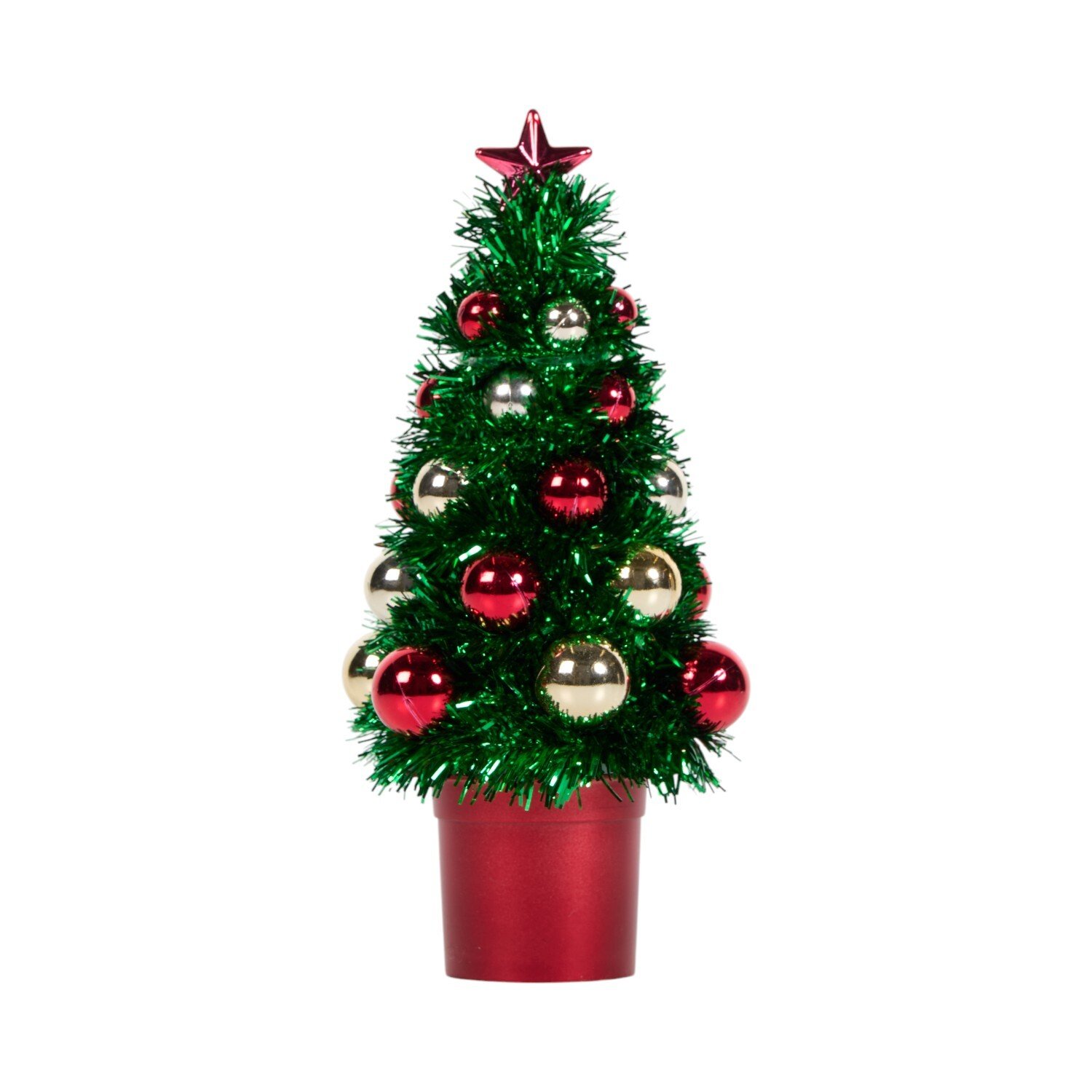 Christmas Tinsel Tree with Ball Image 3