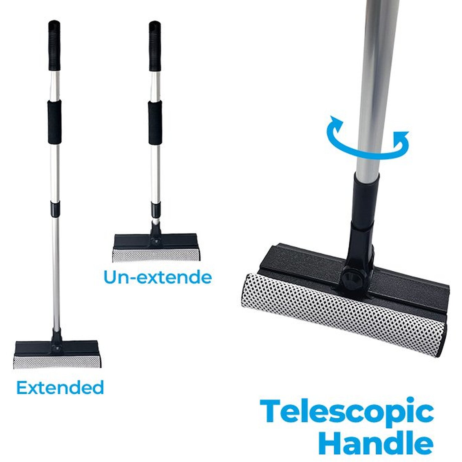 Simply Auto Telescopic Squeegee Black Image 5