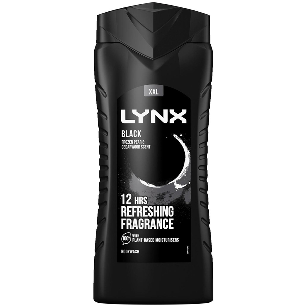 Lynx Black Frozen Pear and Cedarwood Shower Gel 500ml 3 Pack Image 3
