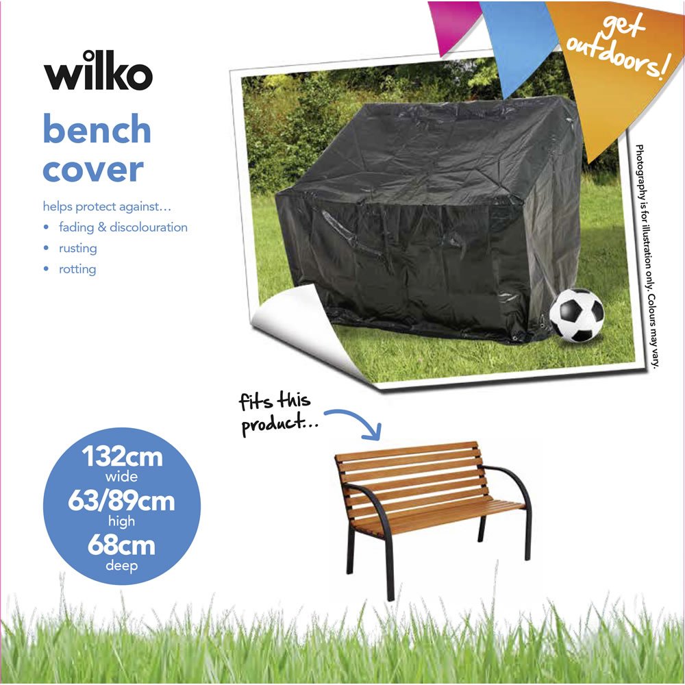 Wilko Dark Green Garden Bench Polyethlene Cover Image 6