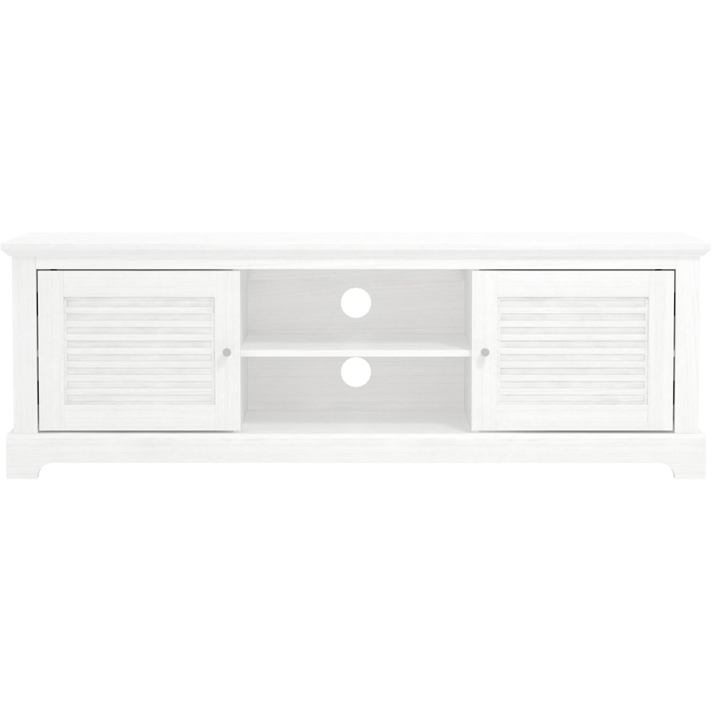 GFW Salcombe 2 Door 2 Shelf White TV Unit Image 4