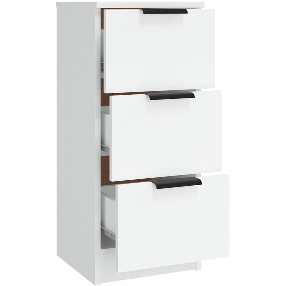 vidaXL 2 Door 6 Drawer White Sideboard 3 Piece Image 9