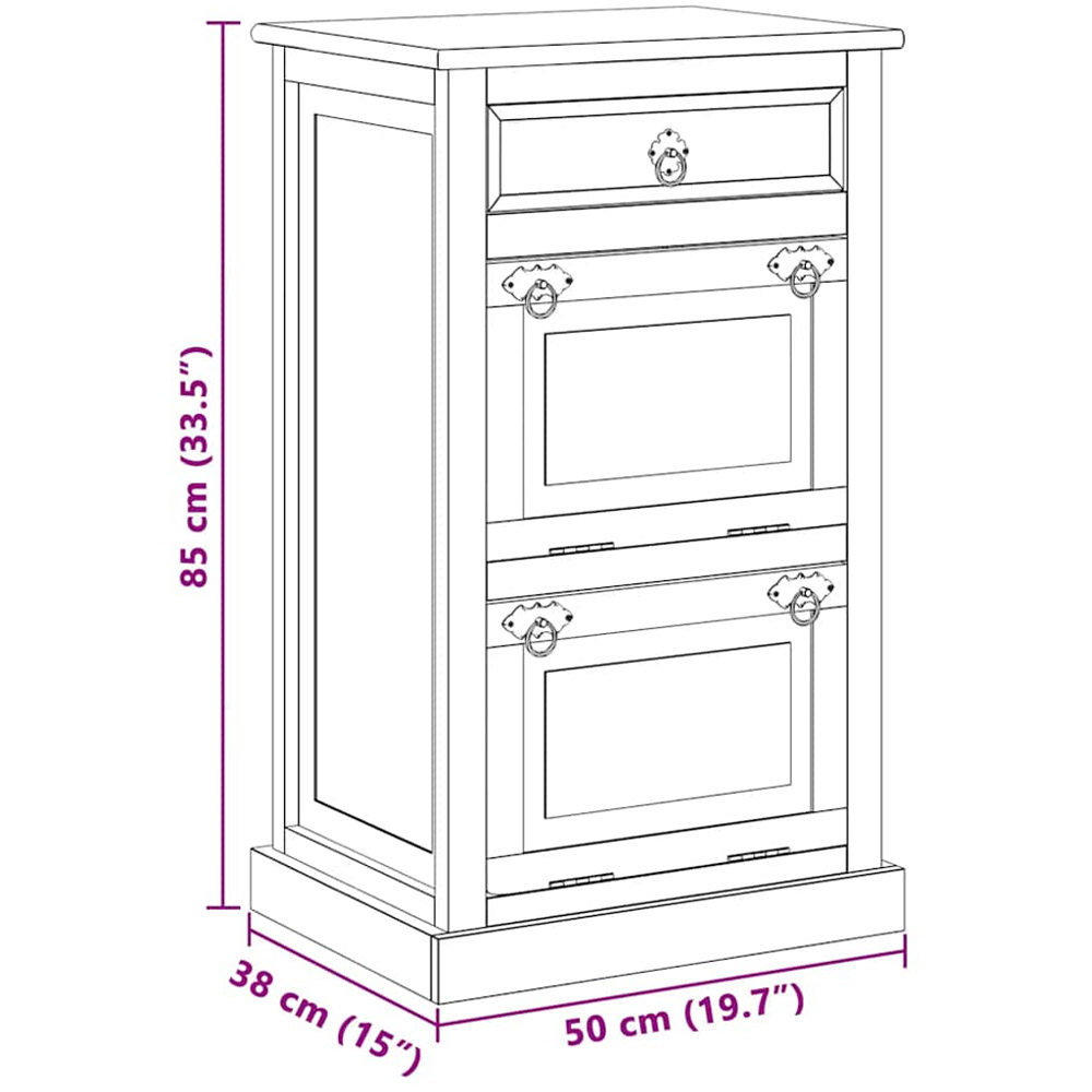 vidaXL 4 Shelf Smoked Oak Engineered Wood Open Wardrobe Image 9