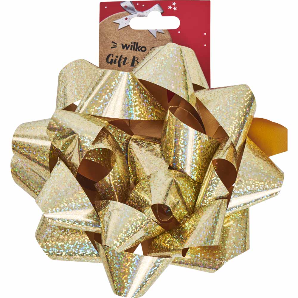 Wilko Large Gift Bow Gold Image