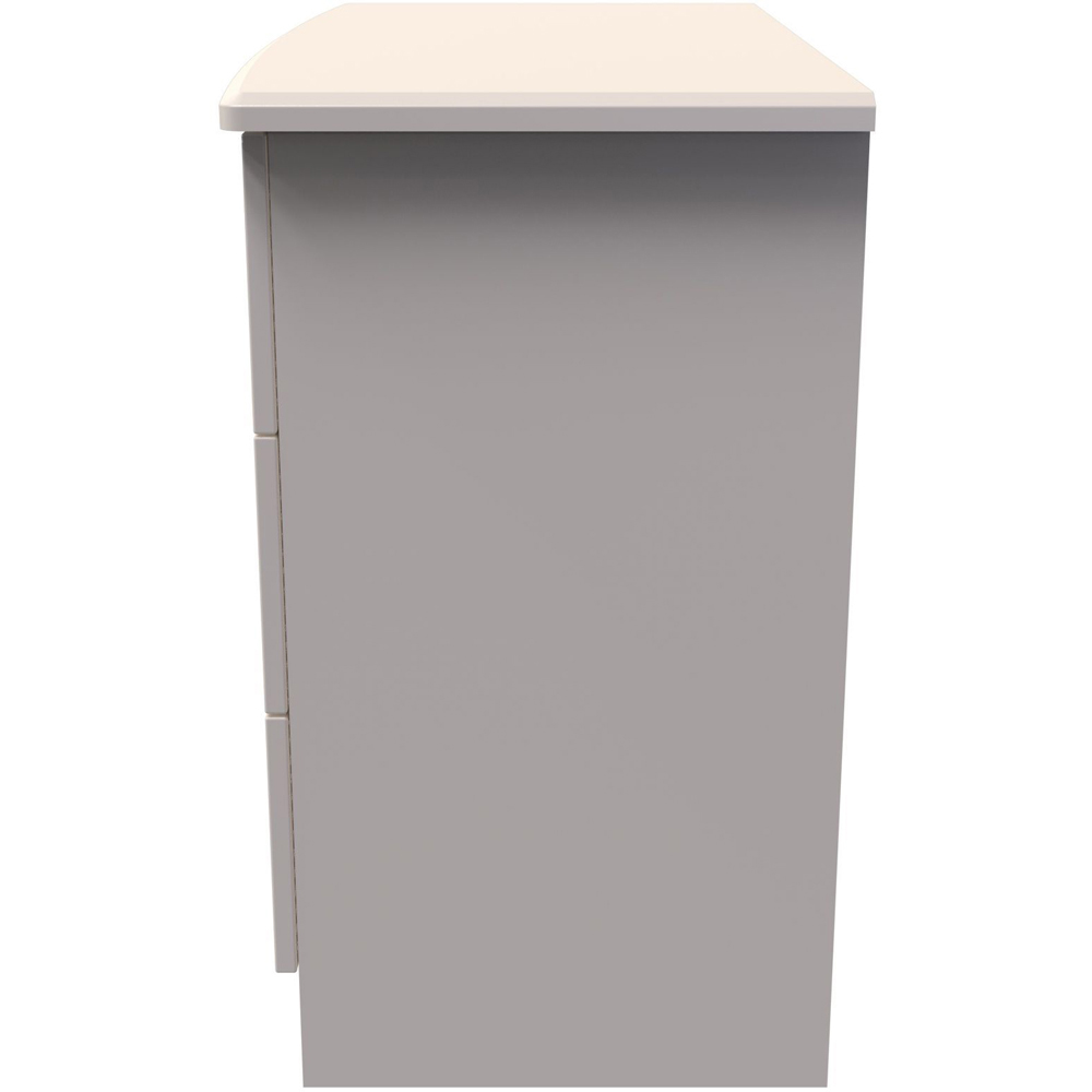 Crowndale Knightsbridge 3 Drawer Kashmir Gloss Chest of Drawers Ready Assembled Image 4
