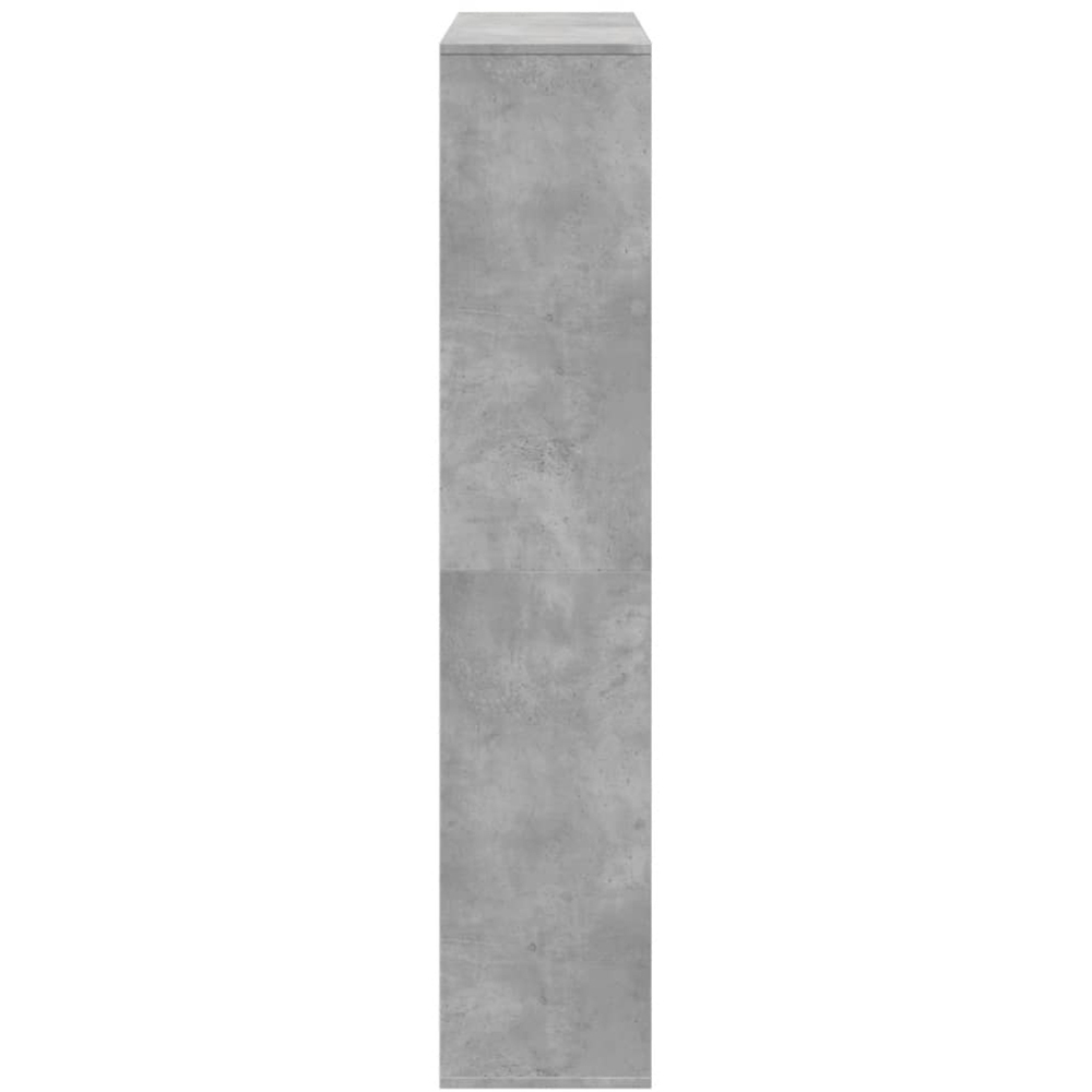 vidaXL 11 Shelf Concrete Grey Bookcase Image 6