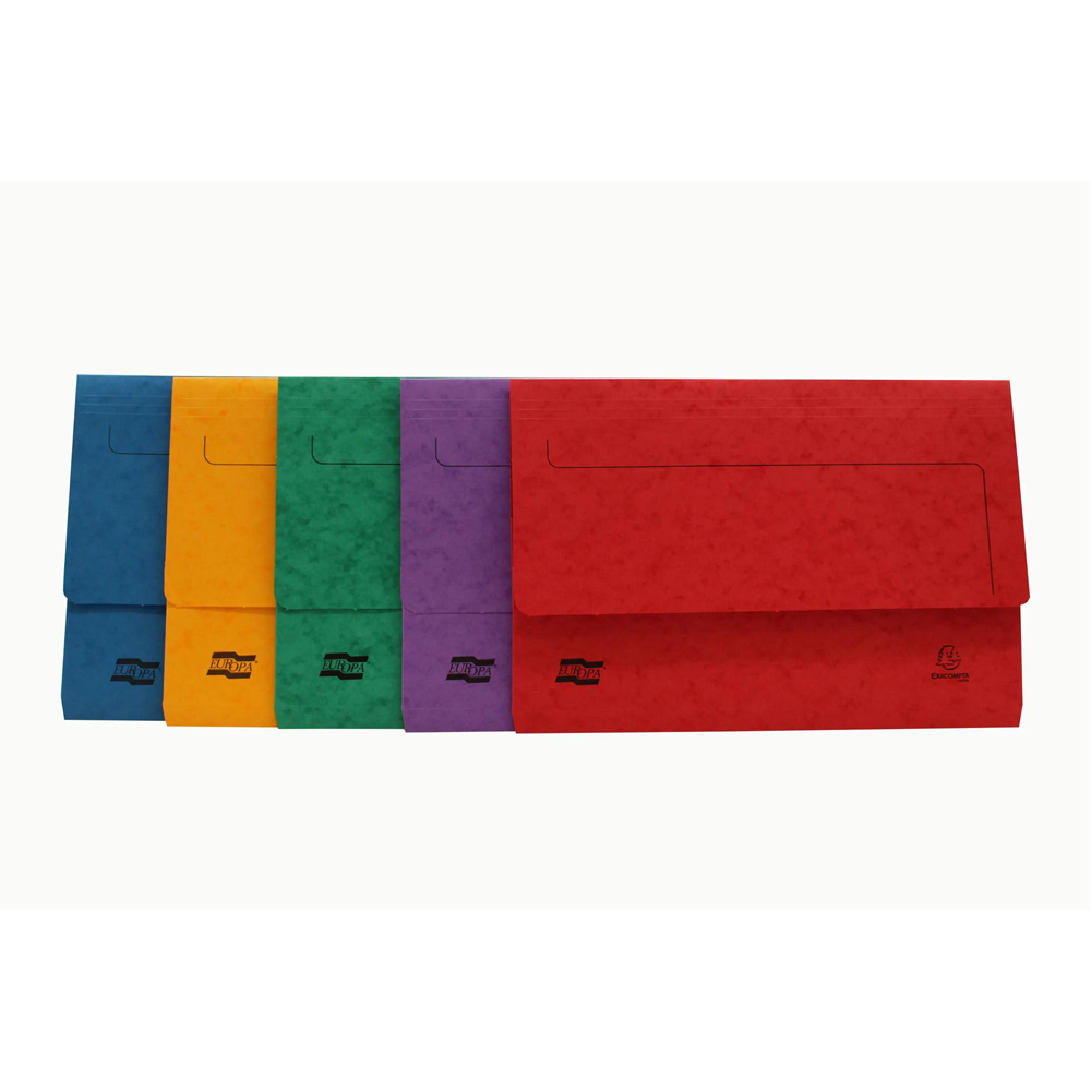 Exacompta Europa 265gsm Assorted Colour Document Wallet 25 Pack Image 8