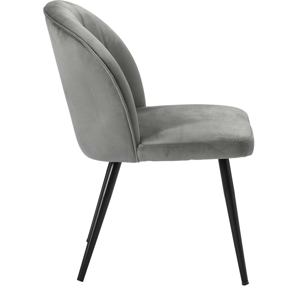 Orla Set of 2 Grey Dining Chair Image 3