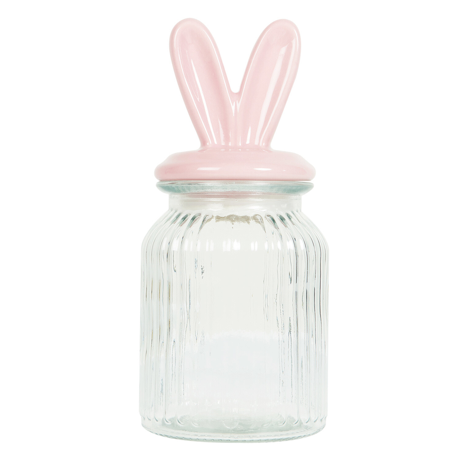 Easter Bunny Lid Jar  - Pink Image 1