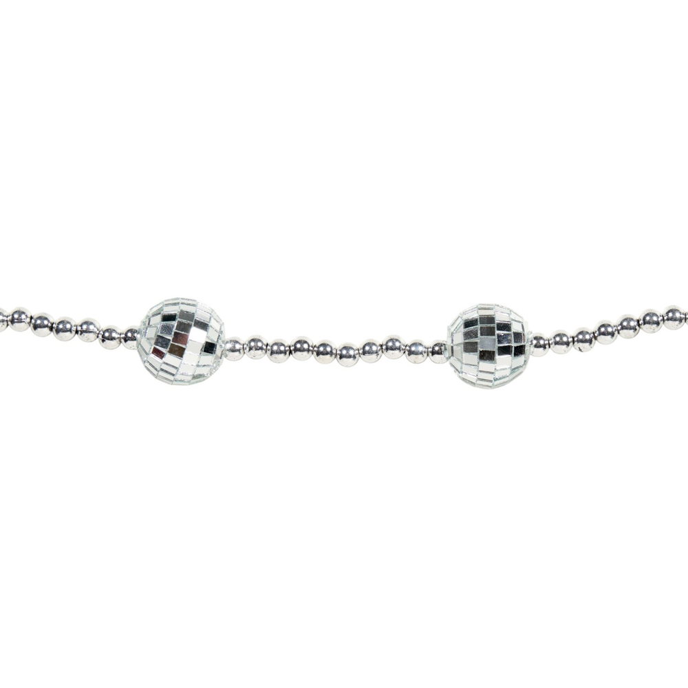 Mini Disco Ball Garland Silver Image 3