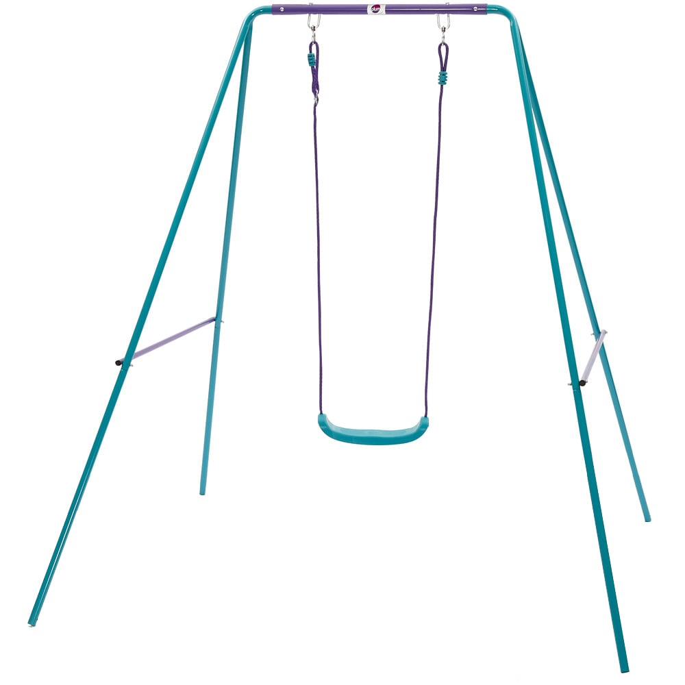 Plum Play Purple and Teal Single Swing Set Image 1