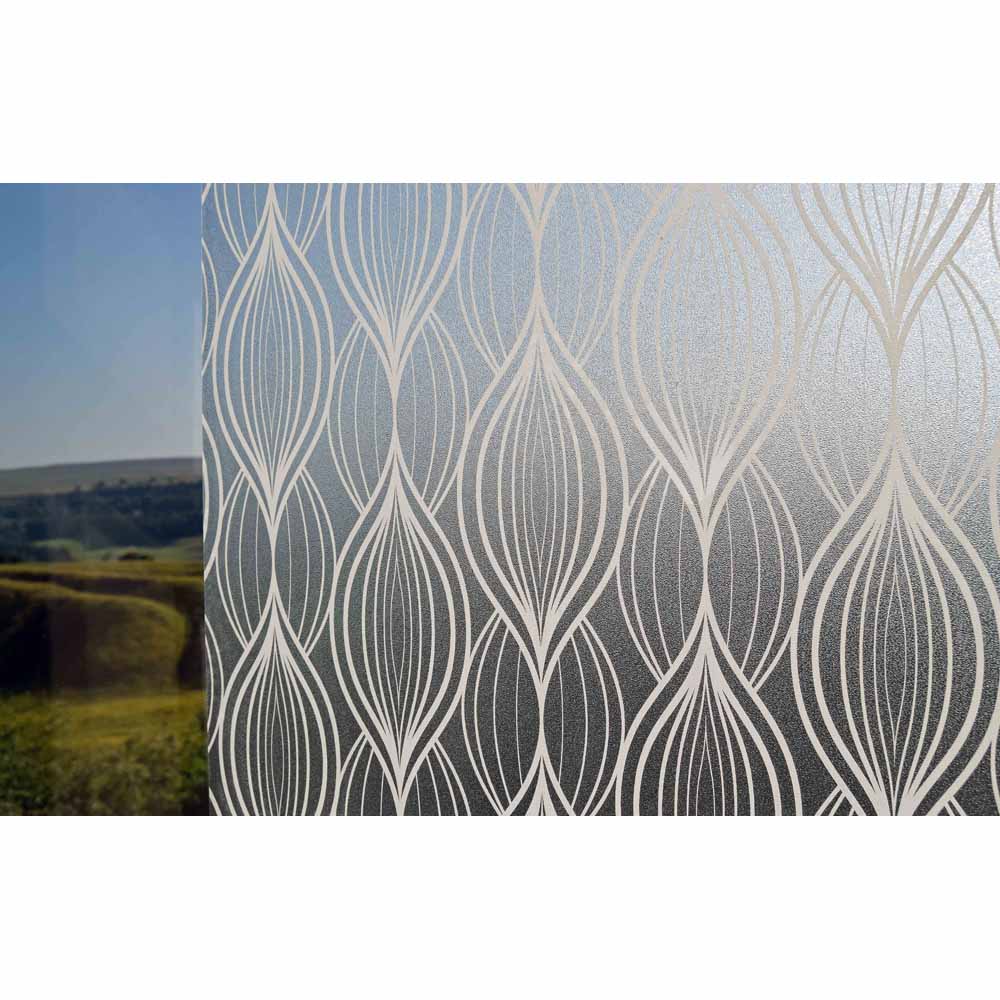 IONPSHG Black Aquariu Background Static Cling Self Adhensive Black