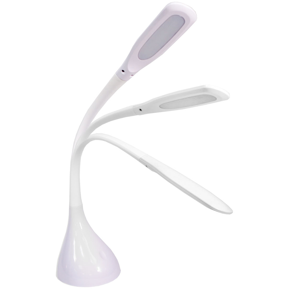 Sewing Online SO1274 White Curvy LED Lamp with Flexible Neck and Dimmer Image 5