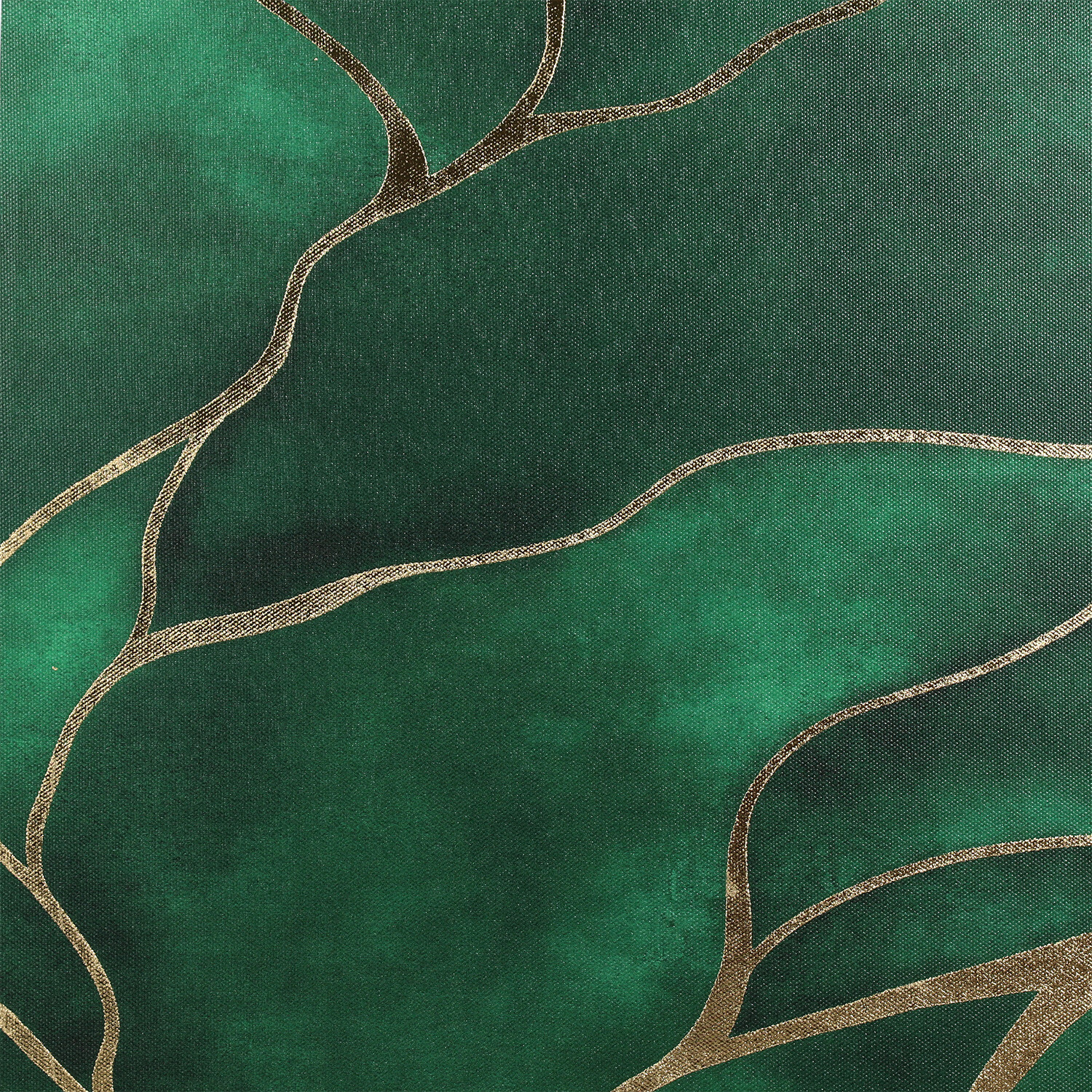 Framed Jade Foiled Canvas - Green Image 4
