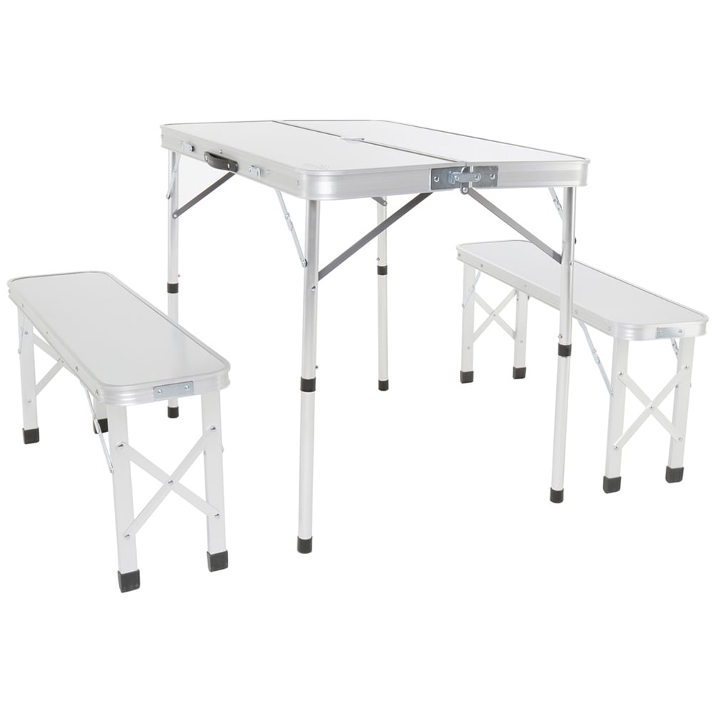 Charles Bentley Odyssey Aluminium 4 Seater Camping Dining Set Image 1