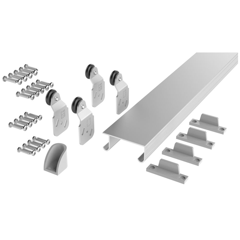 Coburn Double 60X 2 Door Sliding Cupboard Track Fixing Kit 1.8m Image 1