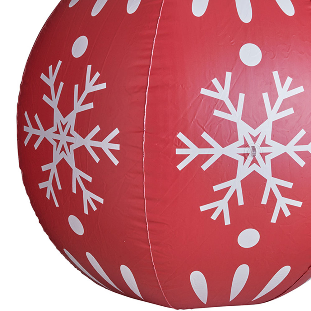 Inflatable 80cm Red Bauble Wilko