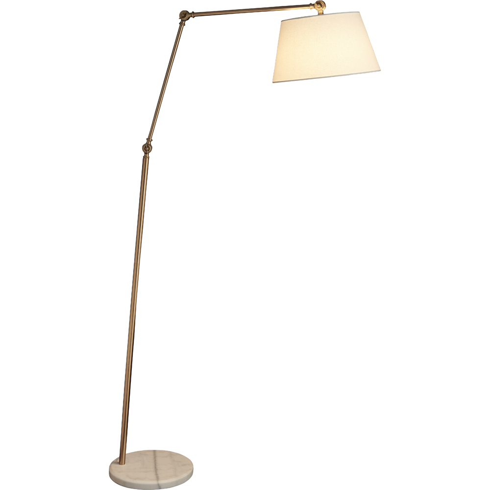 Wilko Gold Effect Adjustable Floor Lamp Image 6
