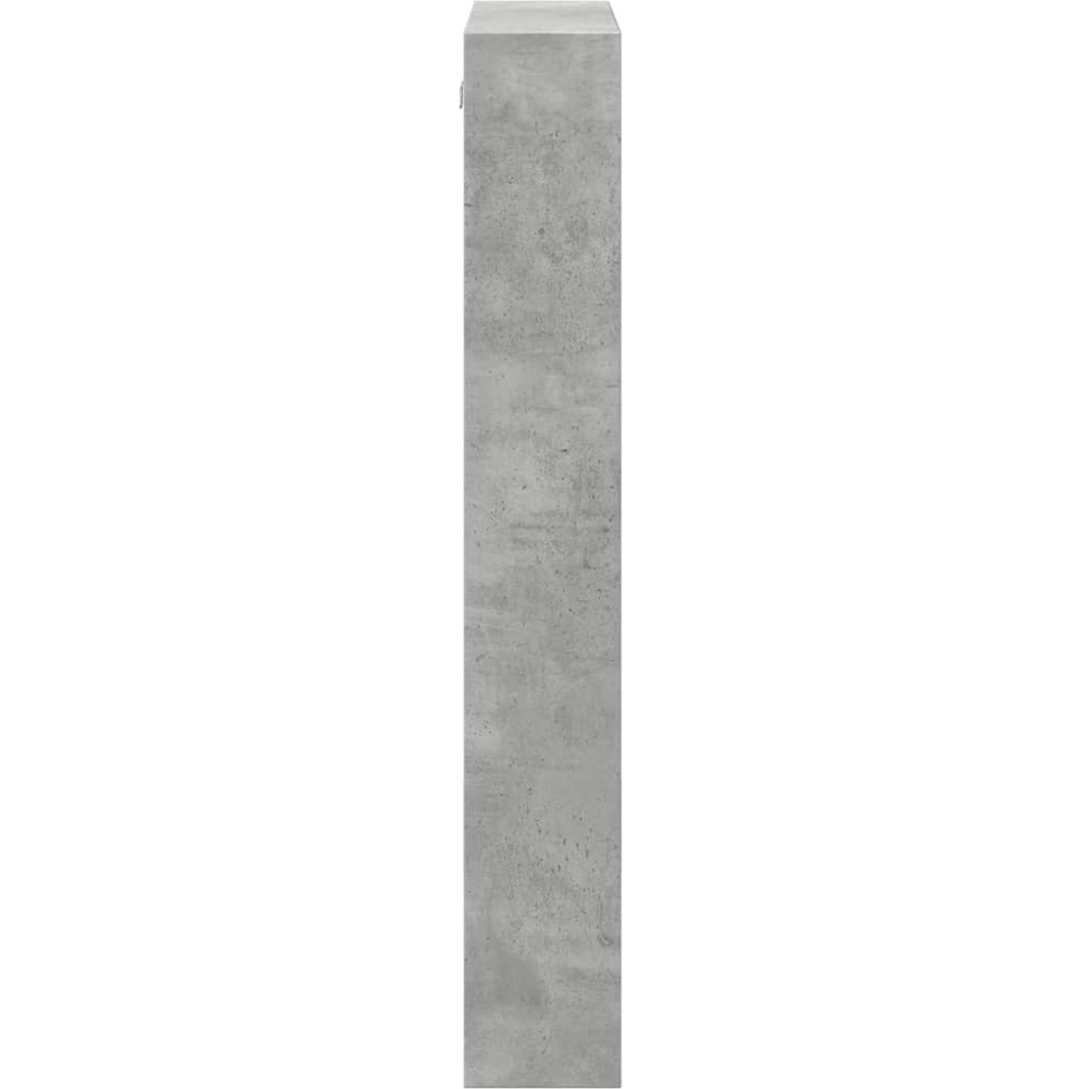 vidaXL 8 Shelf Grey Sonoma Floating Wall Cabinet Image 4
