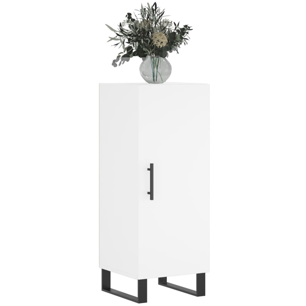 vidaXL Single Door White Sideboard Image 3