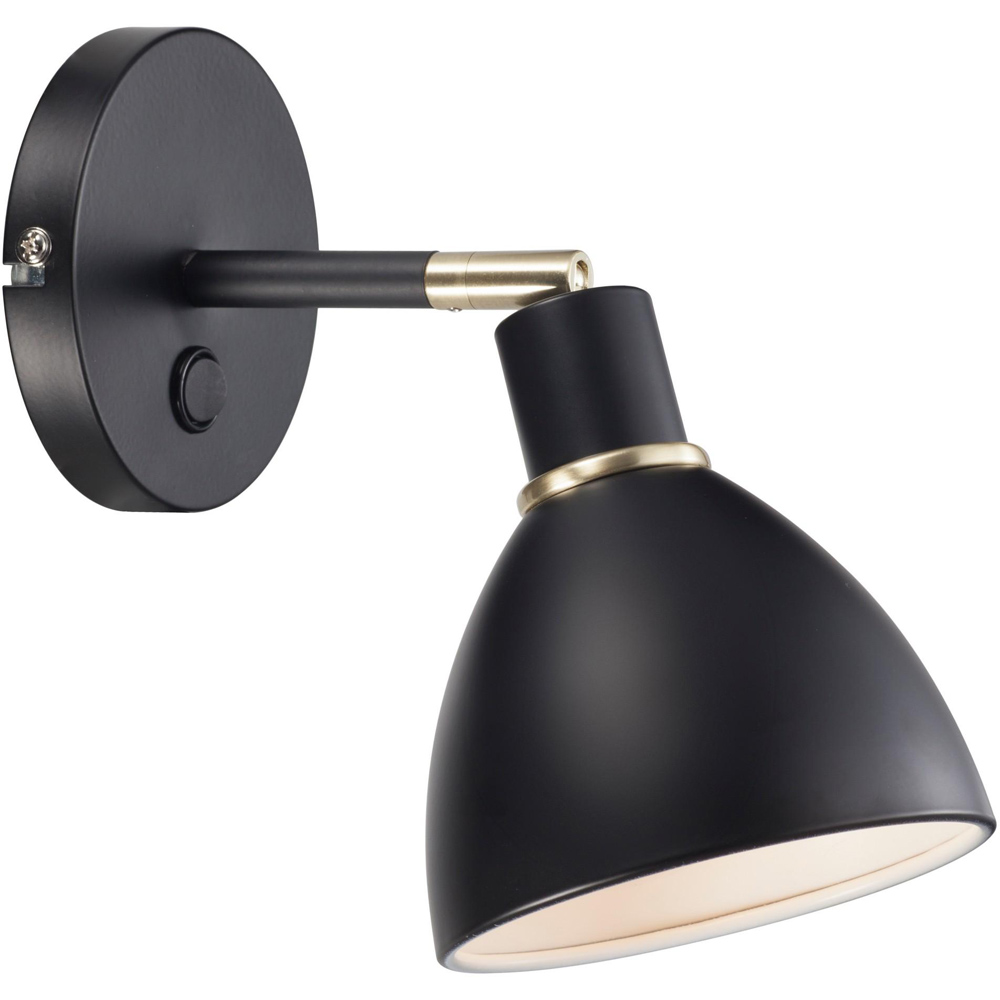 Nordlux Ray E14 Black Wall Light Image 1