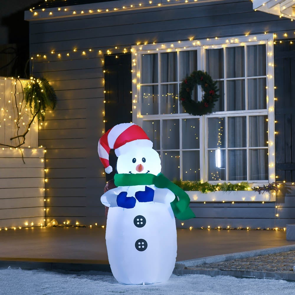 Everglow LED Inflatable Christmas Snowman Decoration 3.9ft Image 6