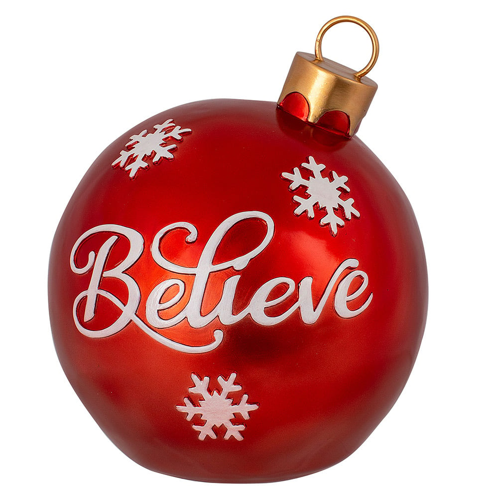 Wilko Winter Red Giant Bauble Decoration Image 1