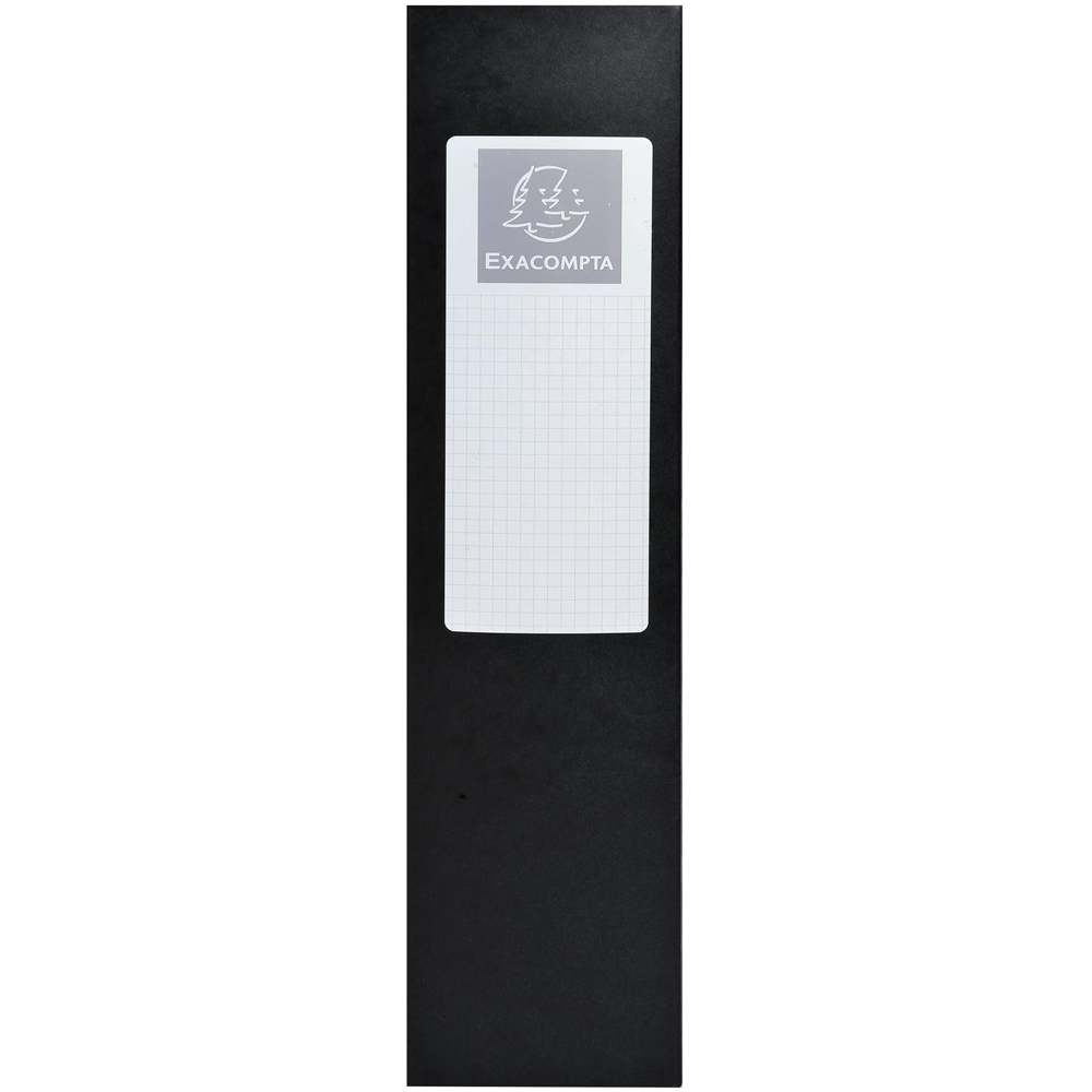 Exacompta A4 Black Premium Pressboard Elasticated Filing Box 6 Pack Image 4
