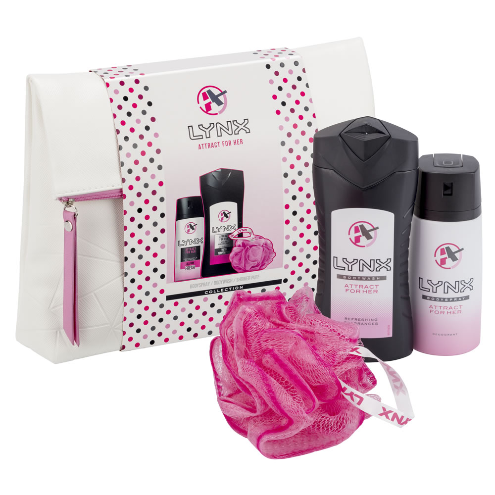 Lynx Attract for Her Wash Bag Gift Set Image 2