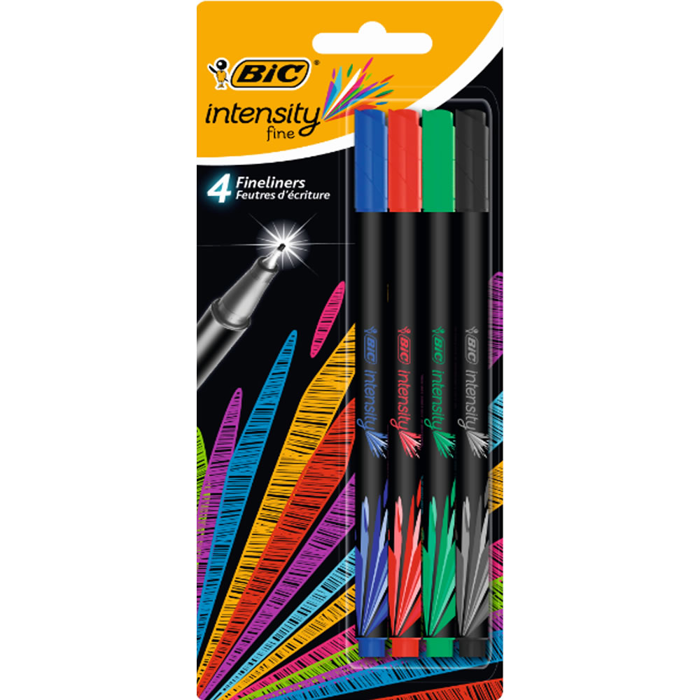 Bic Intensity Felt Pen 4 pack Image 1