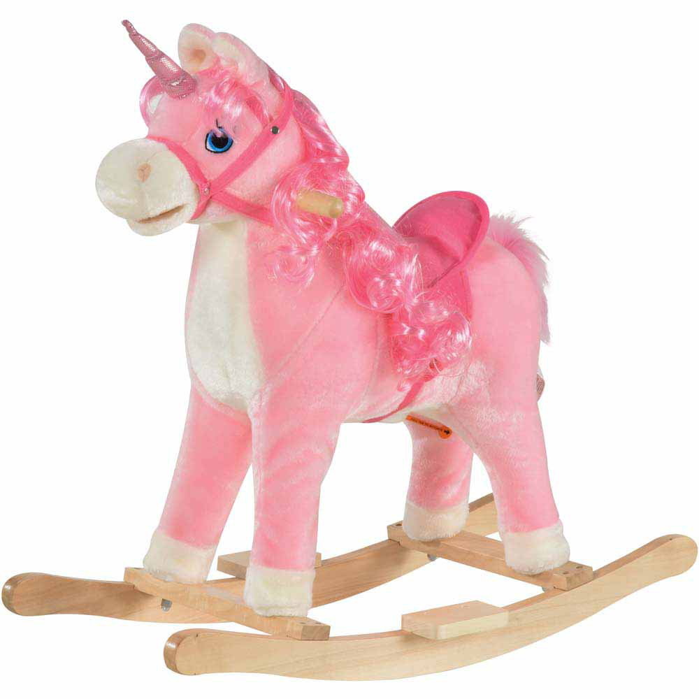 Tommy Toys Rocking Horse Unicorn Toddler Ride On Pink Image 1