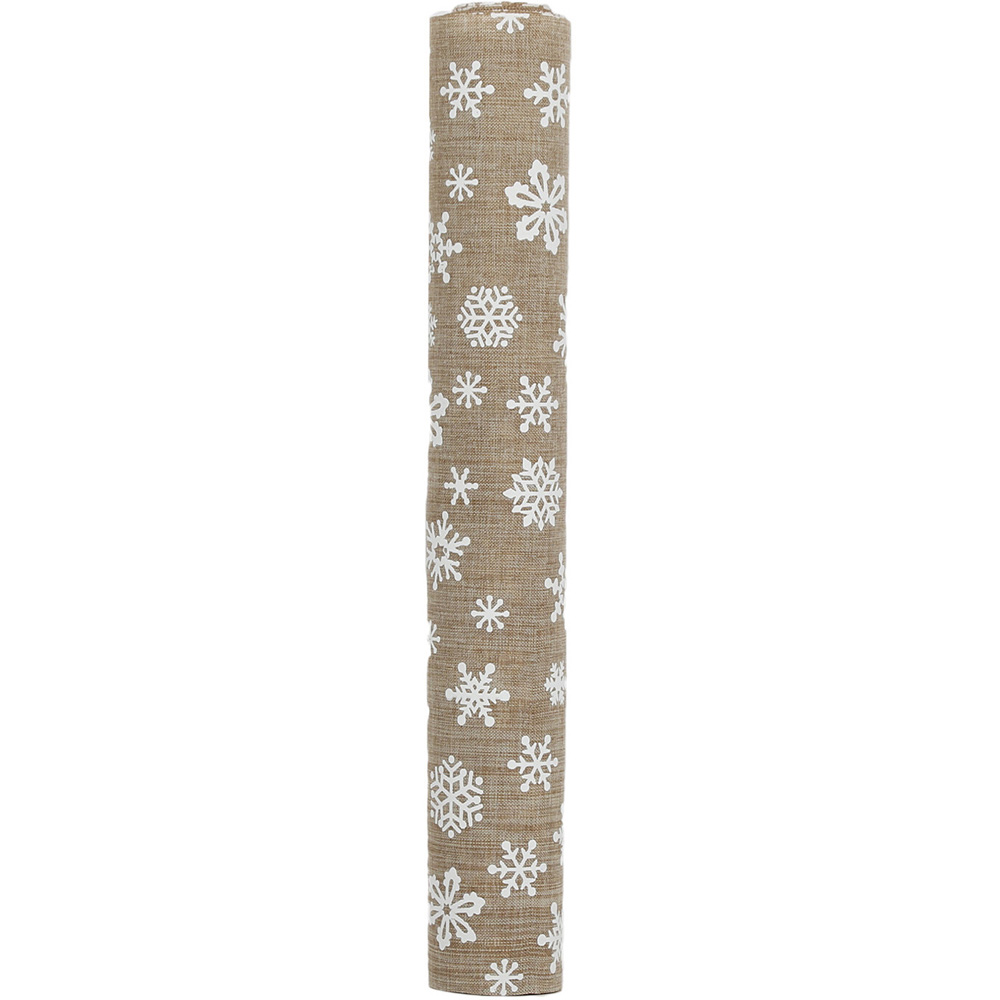 Single Christmas Hessian Fabric Roll 2.7m in Assorted styles Image 3