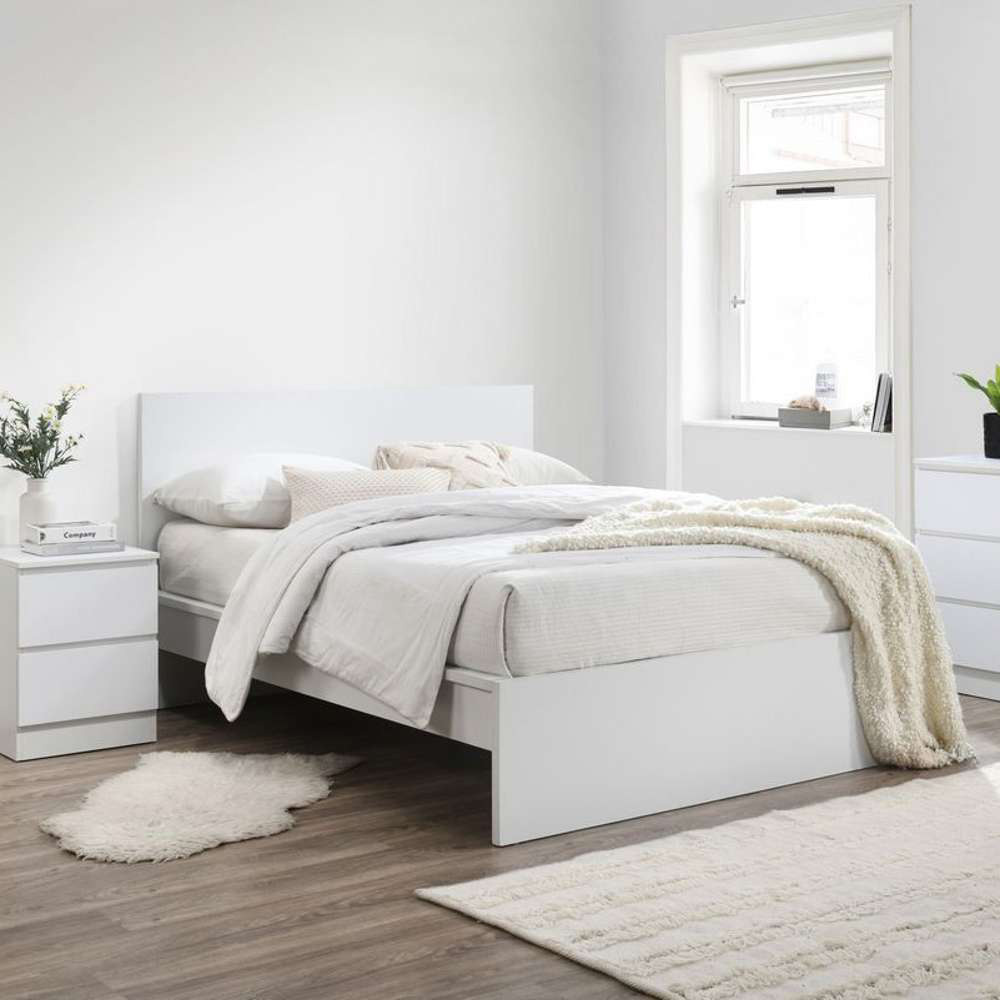 Oslo King Size White Bed Image 8