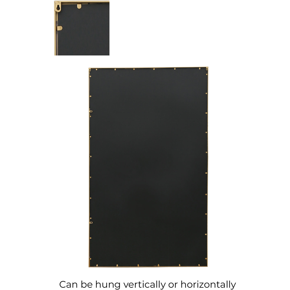 MirrorOutlet The Genestra Gold Modern Wall and Leaner Garden Mirror 200 x 120cm Image 4